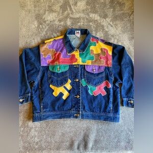 I Love Zana Di Denim Jacket Womens Plus size 24
Colorful Puzzle Piece Vintage